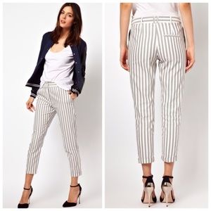 ASOS grey striped pants